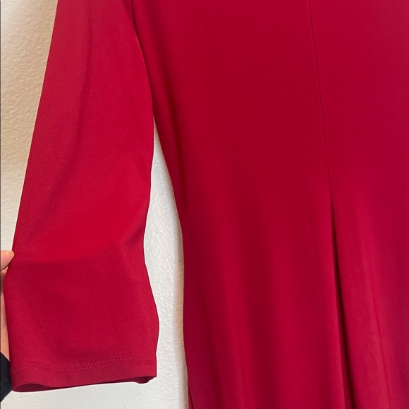 Ralph Lauren Deep Red Long Sleeve Dress - Picture 5 of 7